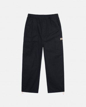 Stussy Beach Pant Ripstop Cargo Hose Herren Schwarz Österreich | QXU-1629