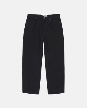 Stussy Big Ol' Jean Overdyed Denim Damen Schwarz Österreich | TRO-4680
