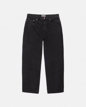 Stussy Big Ol' Jean Washed Canvas Denim Damen Schwarz Österreich | CVD-0077
