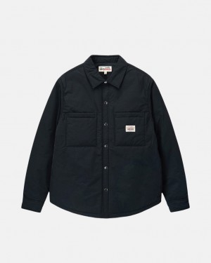Stussy Gepolstert Tech Over Shirt Hemdjacken Herren Schwarz Österreich | RDZ-0525