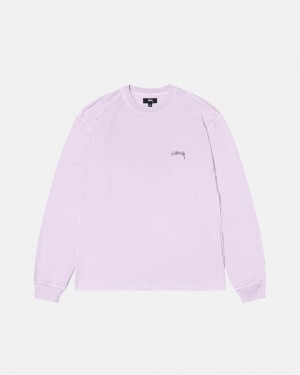 Stussy Lazy Ls Tee Tees Damen Lila Österreich | SXP-5899
