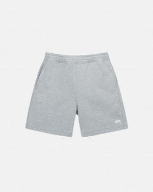 Stussy Stock Logo Sweat Kurzes Sweatshorts Damen Grau Österreich | INH-5625