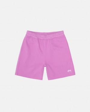 Stussy Stock Logo Sweatshort Kurze Hose Damen Lila Österreich | PRW-4031